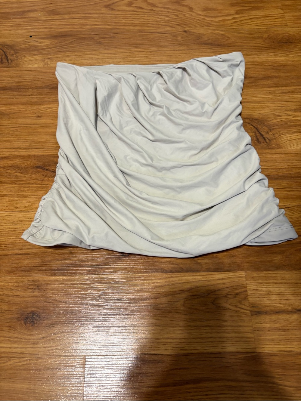 Abercrombie Ruched Off White Tube Top